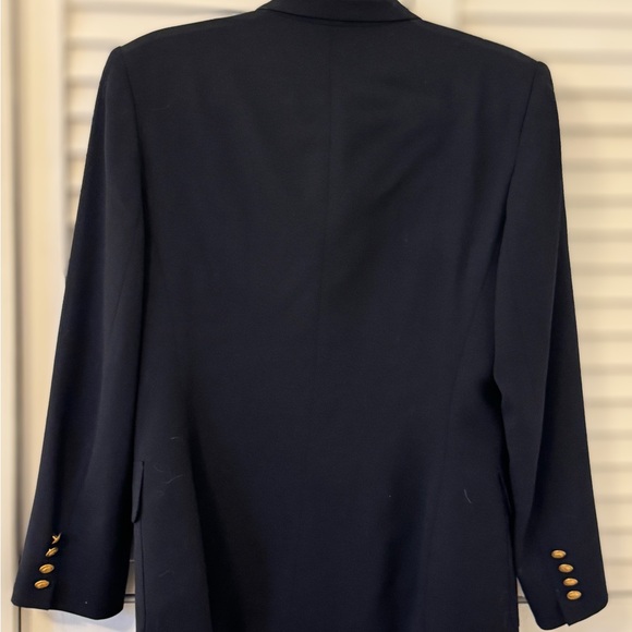 Ralph Lauren Classic Women's Navy Blue Double-breasted Blazer 10P VTG - Picture 2 of 4